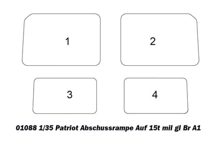 1/35 Trumpeter Patriot Abschussrampe Auf 15t mil gl Br A1 - 1088