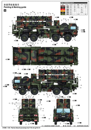 1/35 Trumpeter Patriot Abschussrampe Auf 15t mil gl Br A1 - 1088