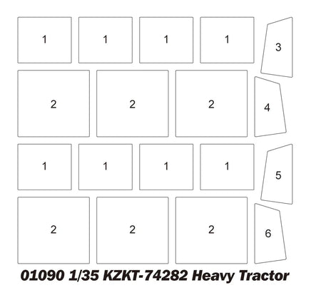 1/35 Trumpeter KZKT-74282 Heavy Tractor - 1090 - MPM Hobbies