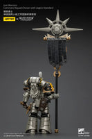 1/18 Iron Warriors Command Squad Chosen with Legion Standard