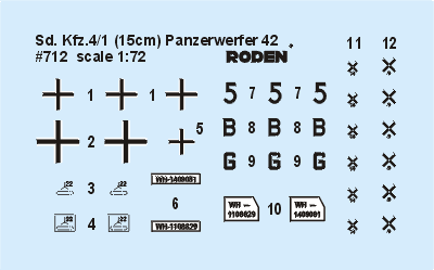 1/72 Roden Sd.Kfz.4/1 Panzerwerfer 42 - 712 - MPM Hobbies