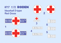 1/72 Roden Vauxhall D-type Staff Ambulance - 717 - MPM Hobbies