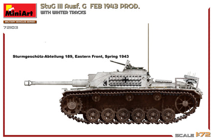 1/72 MiniArt StuG III Ausf. G FEB 1943 PROD. with Winter Tracks 72103