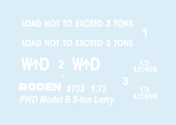 1/72 Roden FWD Model B 3-ton Lorry - 733