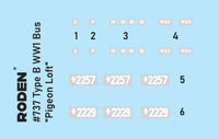 1/72 Roden Type B Bus "Pigeon Loft" - 737 - MPM Hobbies