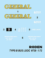 1/72 Roden Type B Bus LGOC - 739 - MPM Hobbies