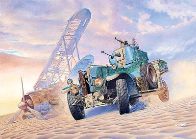 1/35 Roden British Armoured Car (Pattern 1920 modified w/sand tyres) - 802 - MPM Hobbies