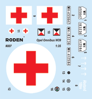 1/35 Roden Opel 3.6-47 Omnibus model W39 Ludewig-built, early - 807 - MPM Hobbies