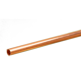 K&S Round Copper Tube: 1/8" OD x 0.014" Wall x 12" Long