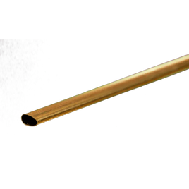 K&S Brass Streamline : 1/4" OD x 0.014" Wall x 12" Long - MPM Hobbies