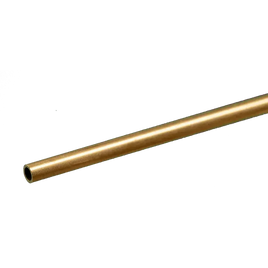 K&S Round Brass Tube: 21/32" OD x 0.014" Wall x 12" Long - MPM Hobbies