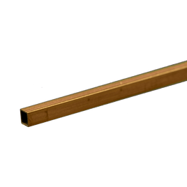 K&S Square Brass Tube: 1/16" OD x 0.014" Wall x 12" Long