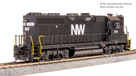 HO Broadway Ltd EMD GP35, N&W 214, Black w/ White, High Hood, No-Sound / DCC-Ready - MPM Hobbies