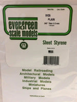 Evergreen .040" (1.0mm) PLAIN OPAQUE WHITE POLYSTYRENE SHEET - MPM Hobbies