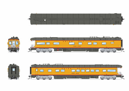HO Broadway Ltd Union Pacific Business Car, UP #101 "Lone Star", 2001-2017 Appearance, UP Shield on Rear 9590