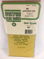 Evergreen .010" COMBO TRANSPARENT POLYSTYRENE SHEET PACK - MPM Hobbies