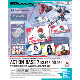 Mobile Suit Gundam GQuuuuuuX Clear Action Base 7 Sticker Set