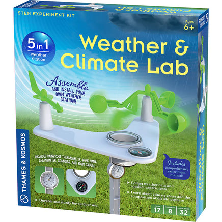 Thames & Kosmos Weather & Climate Lab 5-in-1 STEM Experiment Kit 550049