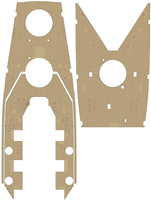 1/350 Pontos Model USS BB-59 Massachusetts 1945 Detail up set (Teak Tone) 37037FN