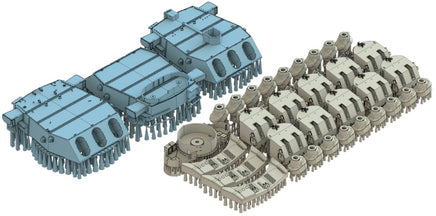 1/350 Pontos Model USS BB-59 Massachusetts 1945 Detail up set (Teak Tone) 37037FN