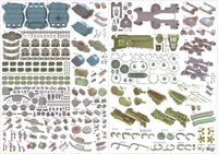 1/350 Pontos Model USS BB-59 Massachusetts 1945 Detail up set (Teak Tone) 37037FN
