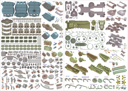 1/350 Pontos Model USS BB-59 Massachusetts 1945 Detail up set (Teak Tone) 37037FN