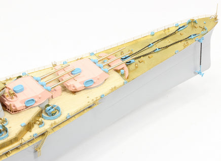 1/350 Pontos Model USS BB-59 Massachusetts 1945 Detail up set (Teak Tone) 37037FN