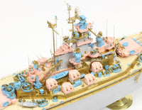 1/350 Pontos Model USS BB-59 Massachusetts 1945 Detail up set (Teak Tone) 37037FN