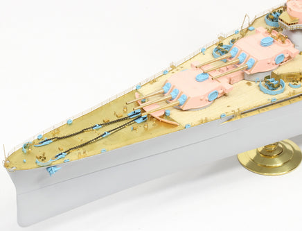 1/350 Pontos Model USS BB-59 Massachusetts 1945 Detail up set (Teak Tone) 37037FN