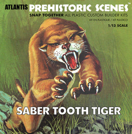 1/13 Atlantis Models Prehistoric Scenes Saber Tooth Tiger - 733