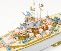 1/350 Pontos Model USS BB-59 Massachusetts 1945 Detail up set (Teak Tone) 37037FN