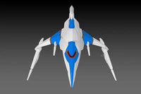 [PP163] SILVER HAWK 3F-1B SPACE FIGHTER 2P COLOR