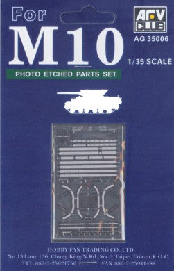 1/35 AFV M10 Etching Parts - AG35006