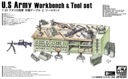 1/35 AFV US Army Workbench & Tool Set - AF35302