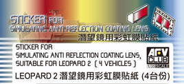 1/35 AFV Sticker Anti Reflection Coating Lens for Leopard 2 A6EX (4 Vehicles)