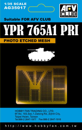 1/35 AFV Photo Etched Mesh for YPR765A1 PRI - AG35017