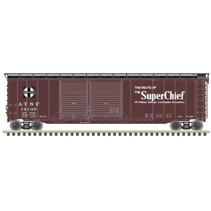 HO Scale Atlas 50' Postwar Double Door Box Car Santa Fe "Super Chief" #15136 - 20006593