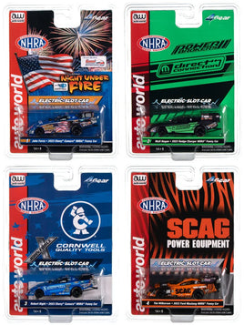 HO Scale Auto World 4 Gear NHRA Funny Cars - 405 - MPM Hobbies