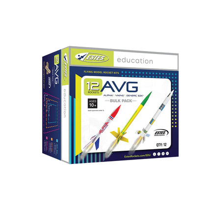 Estes Rockets AVG Bulk Pack (12 pk) - MPM Hobbies