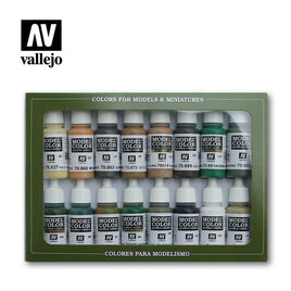 Vallejo Set of 16 (17ml) Allied Forces WWII - 70109