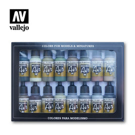 Vallejo Model Air Set of 16 Allied Forces WWII 17ml 71180