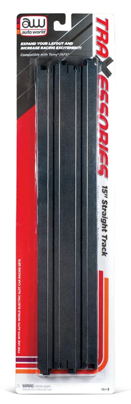 Auto World 15" Traxessories Straight Track 2 Pack - 171