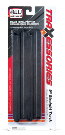 Auto World 9" Traxessories Straight Track 2 Pack - 172