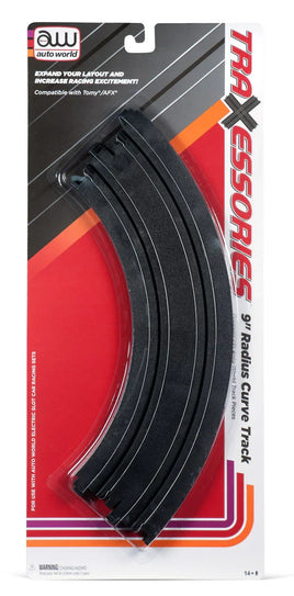 Auto World 9" Radius Curve Track (2) Pack - 173 - MPM Hobbies