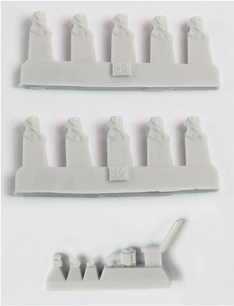 1/350 Pontos Model USS BB-34 New York 1944 Detail up set (20B Deck Blue Decl) 35023FB