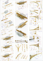 1/350 Pontos Model USS BB-34 New York 1944 Detail up set (20B Deck Blue Decl) 35023FB