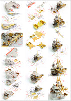 1/350 Pontos Model USS BB-34 New York 1944 Detail up set (20B Deck Blue Decl) 35023FB