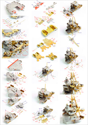 1/350 Pontos Model USS BB-34 New York 1944 Detail up set (20B Deck Blue Decl) 35023FB