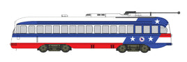 HO Bowser PCC Kansas City Body Trolley Bicentennial, No State, with Decal DCC Ready 13030