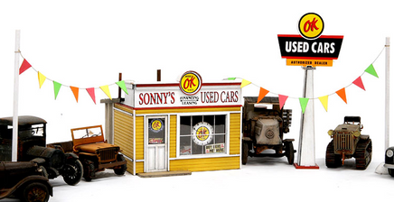 O Scale Banta Modelworks Sonny's Used Cars 6122